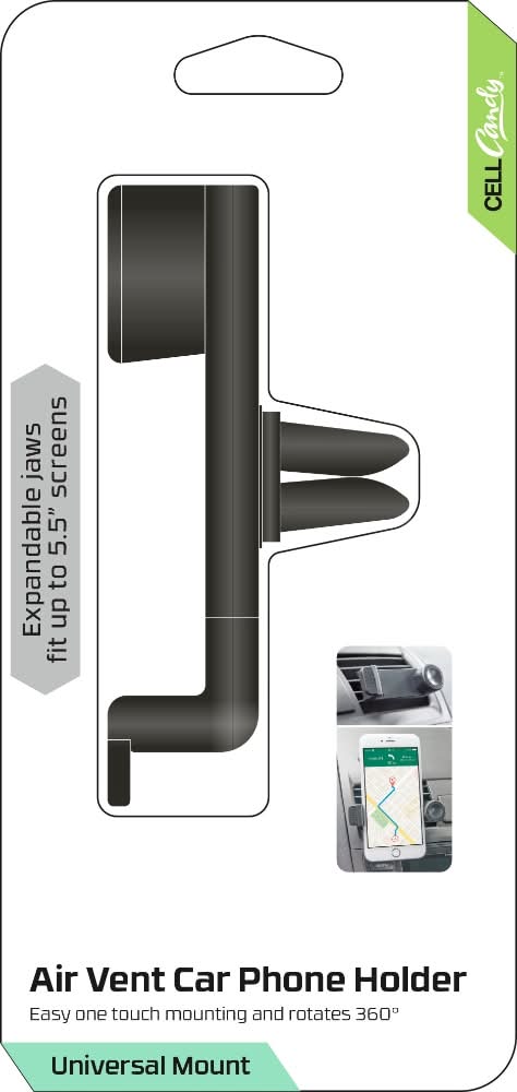 CELLCandy Air Vent Universal Mount Car Phone Holder - Black