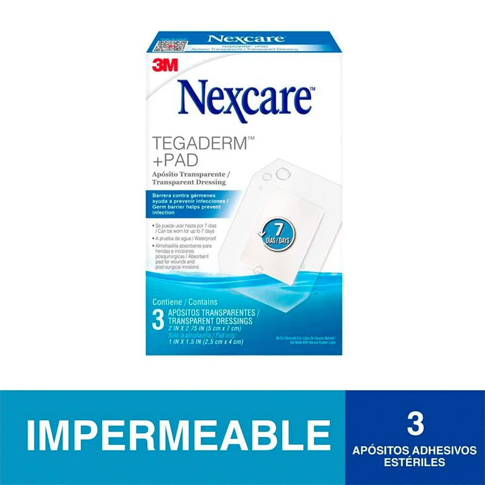 Apósito Tegaderm + Pad 5X7Cm 3 Und