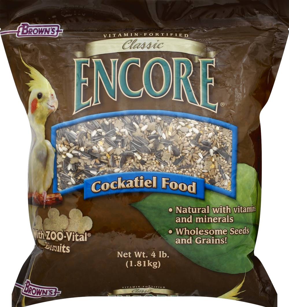 Brown's Classic Encore Cockatiel Food (4 lbs)