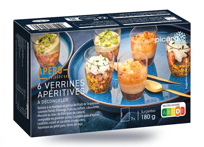 6 verrines apéritives