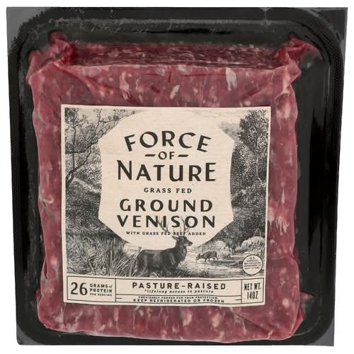 Force Of Nature Meats Grass Fed Ground Venison