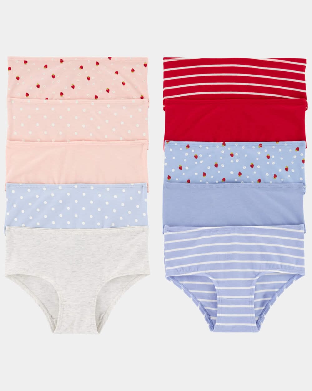 Toddler Girl 10-Pack Strawberry Print Brief Underwear - Multi - 4-5