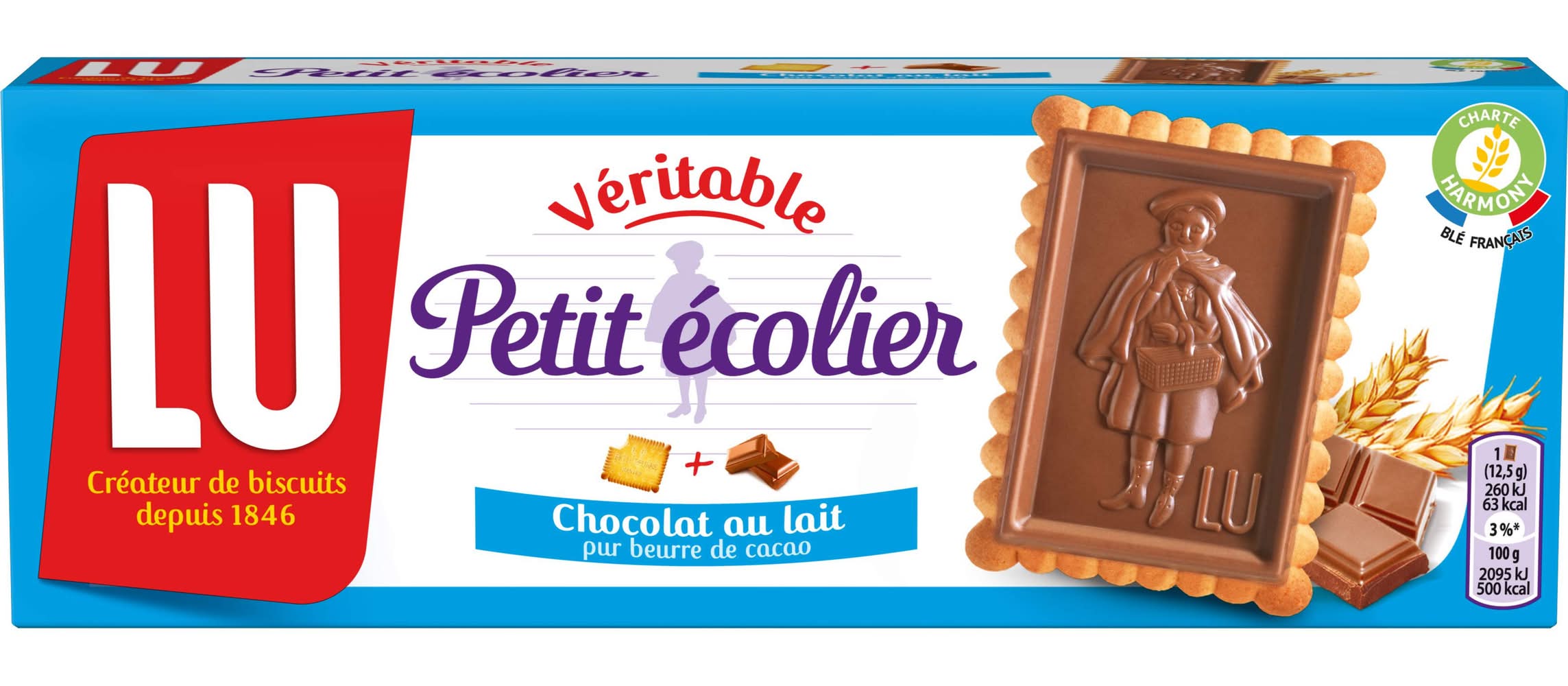 LU - Biscuits véritable petit écolier, chocolat au lait (12)