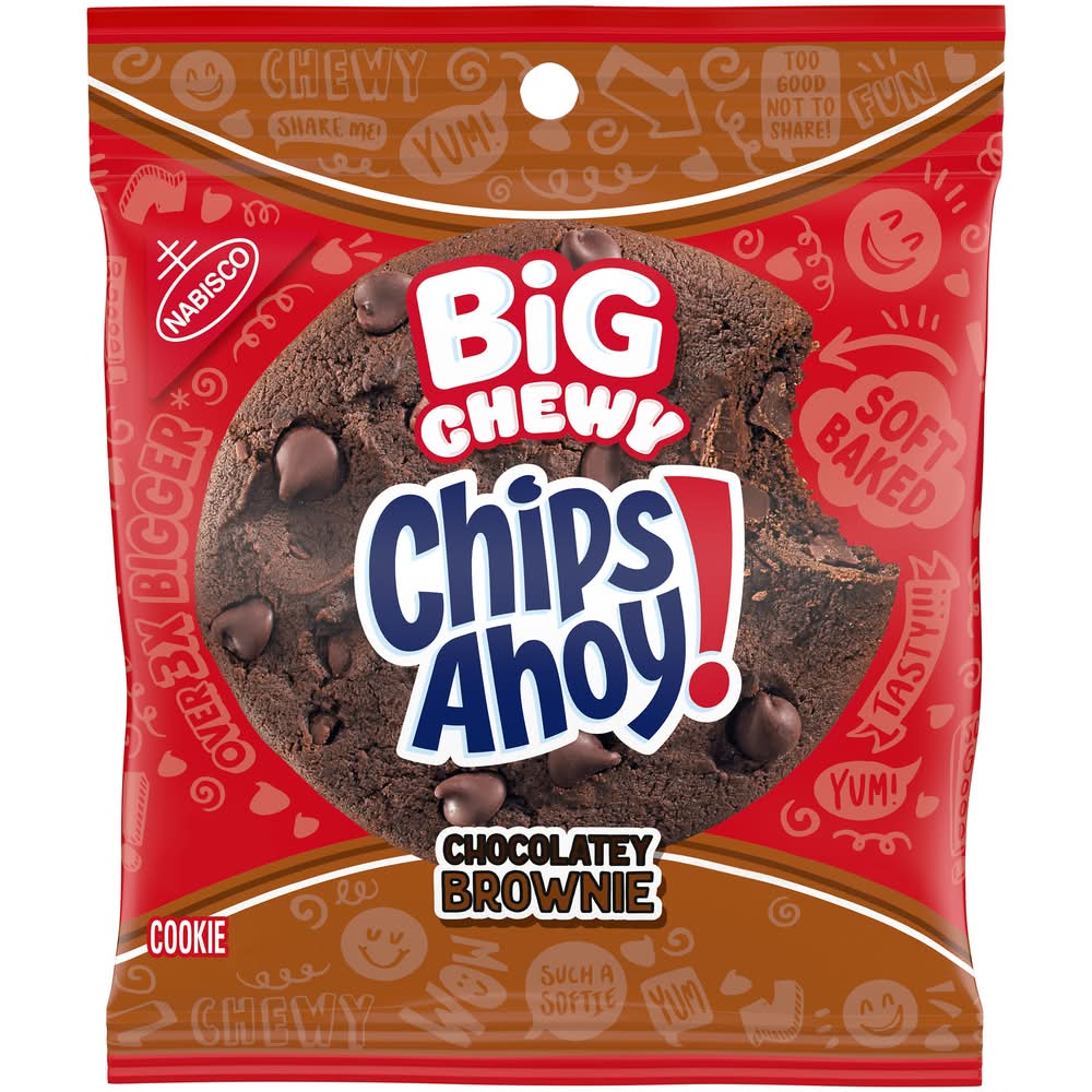 Chips Ahoy! Chewy Big Cookies, Chocolatey Brownie (2.5 oz)