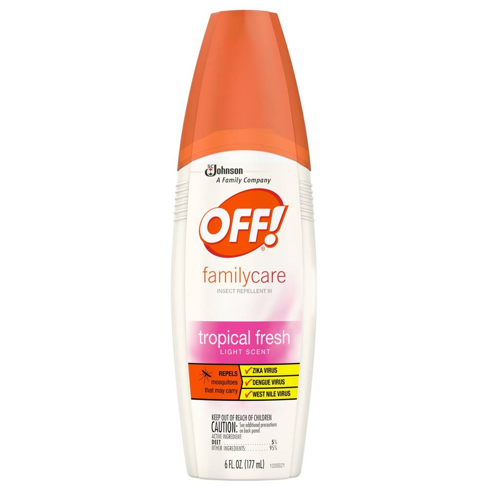 OFF! FamilyCare Insect Repellent III Tropical Fresh, 6 OZ