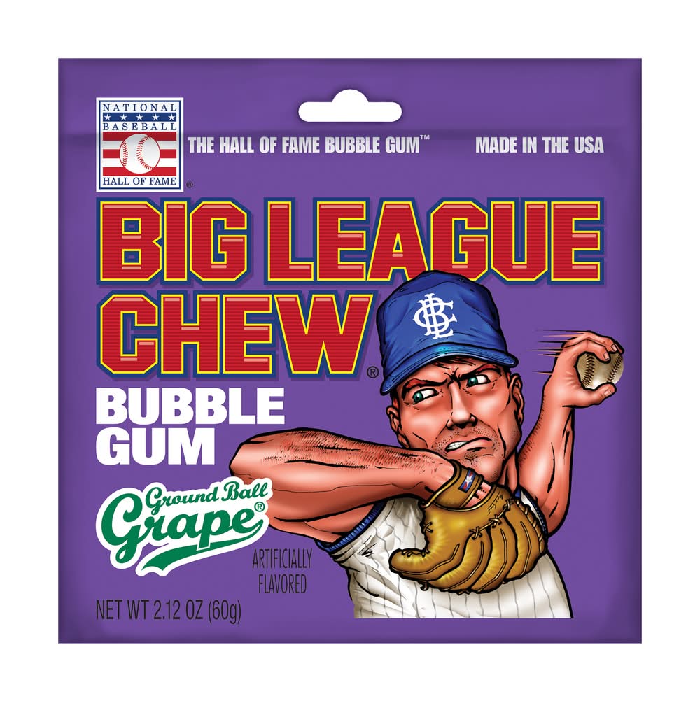Big League Chew® Bubble Gum - Ground Ball Grape™ 2.12oz