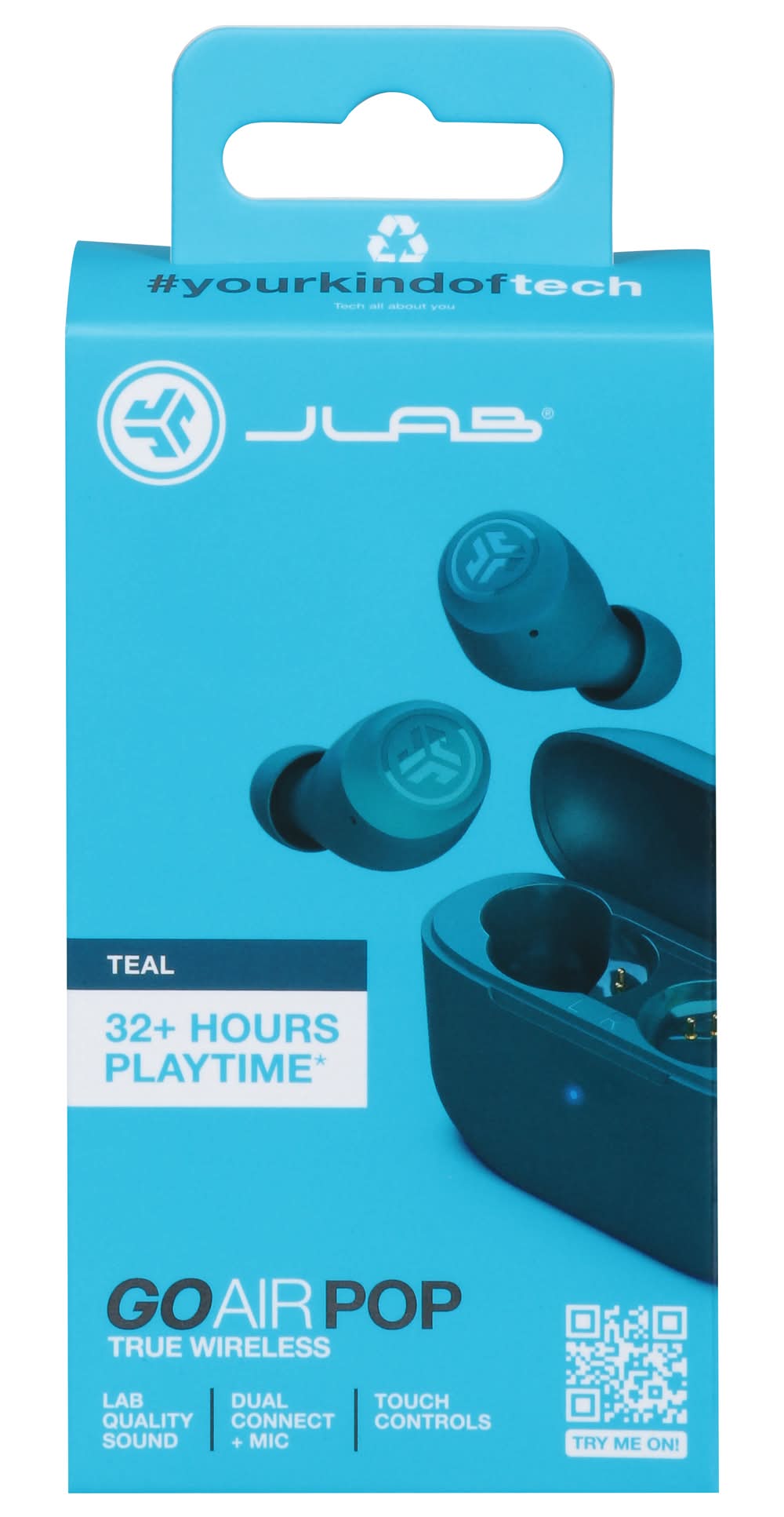 JLab Go Air Pop True Wireless Earbuds, Taling