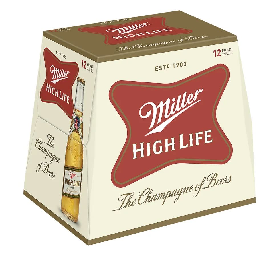 Miller High Life Beer - 12 Pack