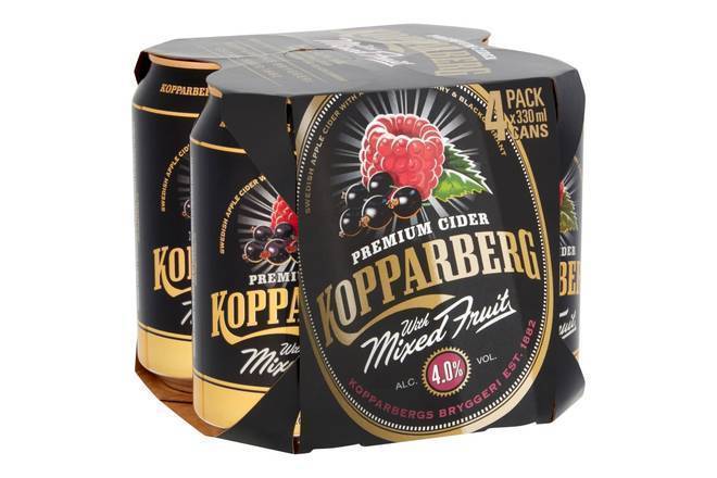 Kopparberg Mixed Fruit Can 330ml 4pk