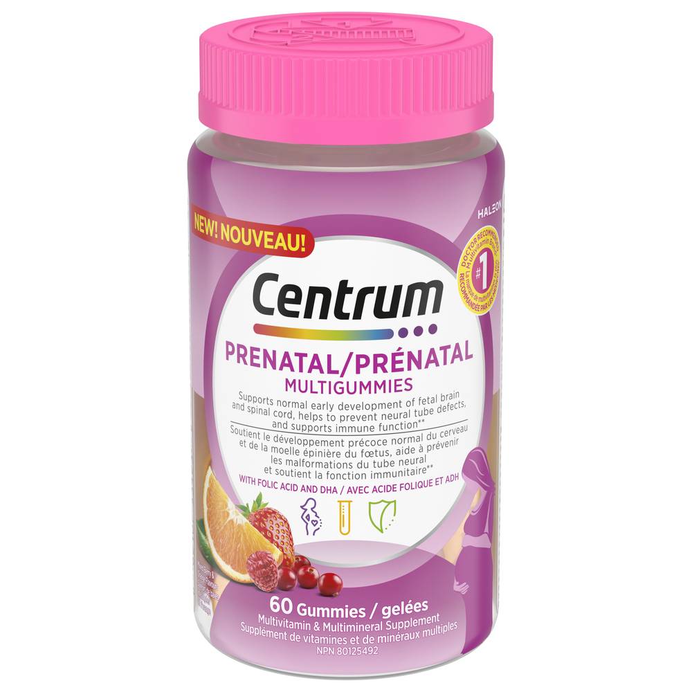 Centrum Prenatal Multigummies With Dha & Folic Acid (60 ct)