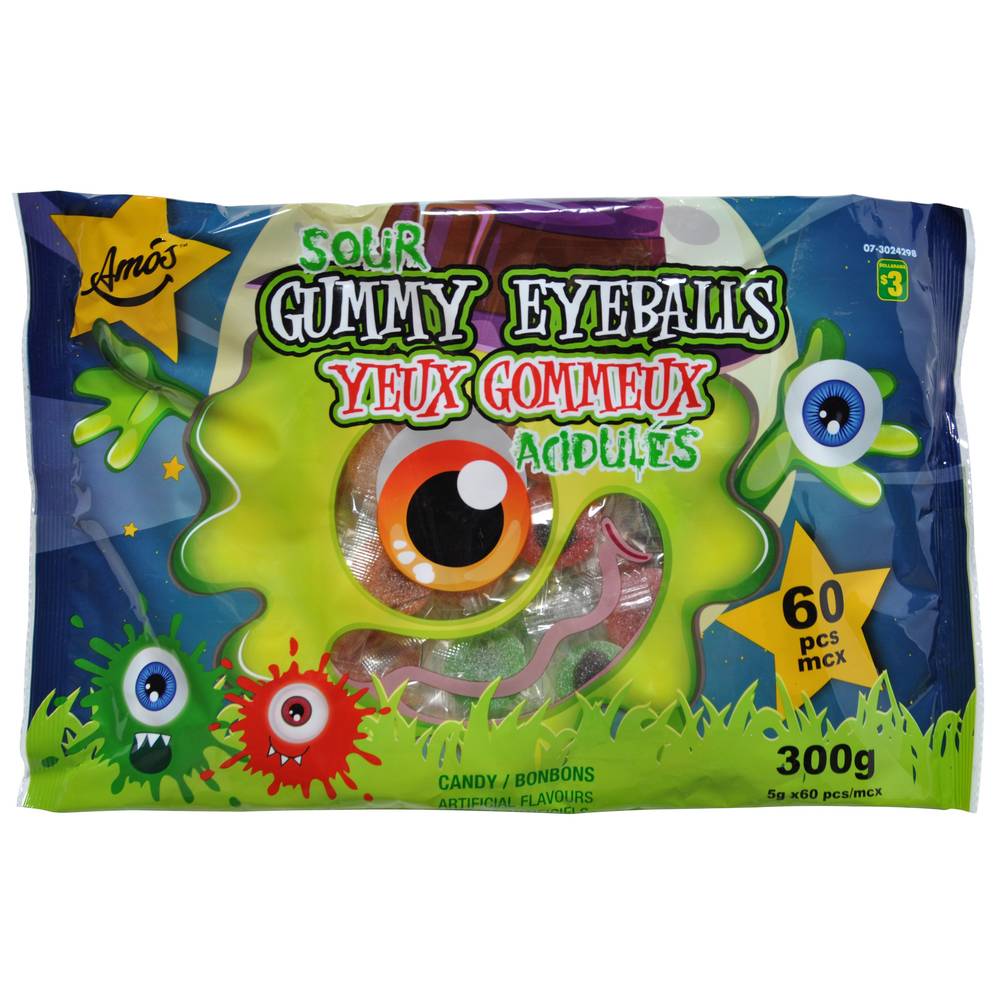 Halloween-Sour Gummy Eyeballs, 54pc