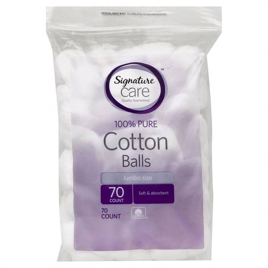 Signature Care Pure Cotton Balls (70 ct)