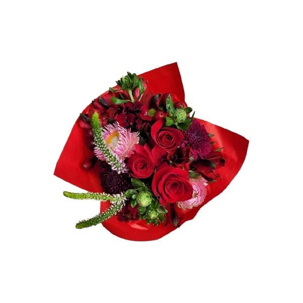 Bristol Farms Pocket Bouquet With Roses Red