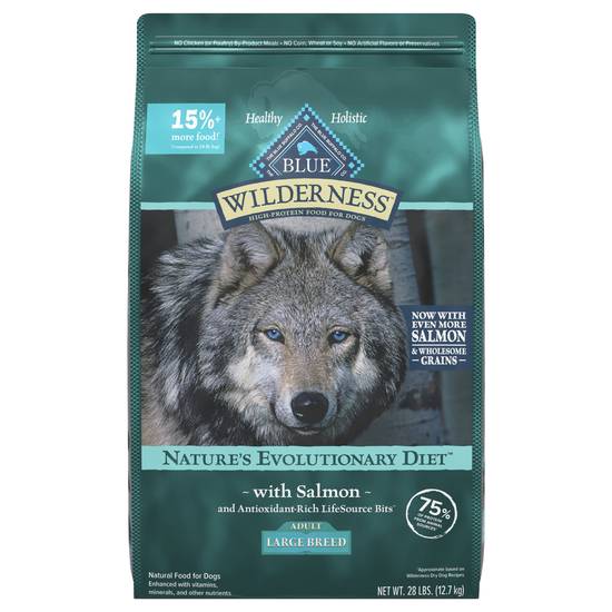 Blue Buffalo Wilderness High Protein Grains Salmon Wholesome Dry Dog Food