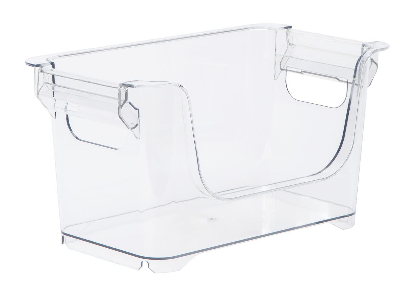 Stackable Plastic Storage Bin Clear