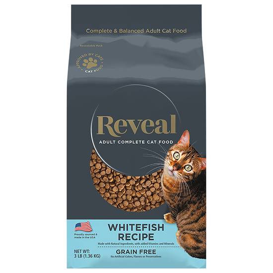 Reveal Pet Food Natural Whitefish Recipe Adult Complete Cat Food