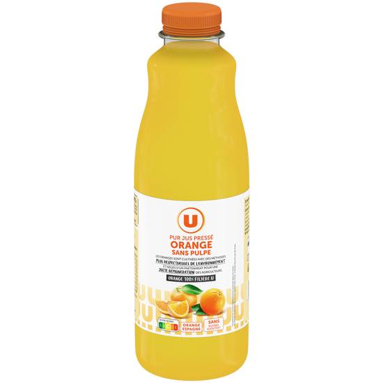 Pur Jus Orange Sans Pulpe Produit U 1 L