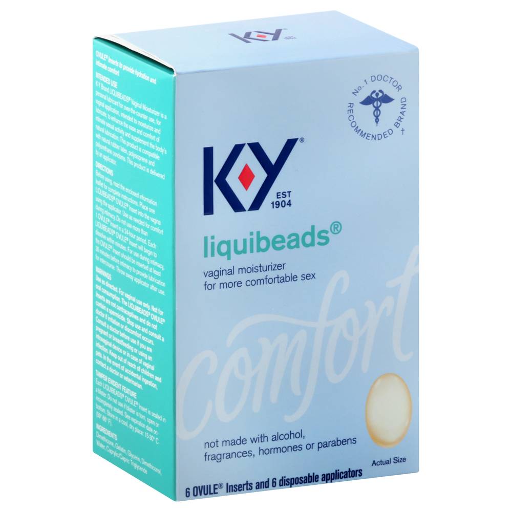 Ky Liquibeads Vaginal Moisturizer (6 ct)