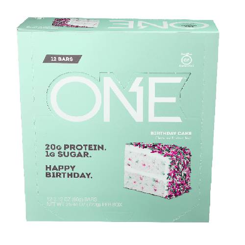 One Bar Birthday Cake Bar 12 Pack Case