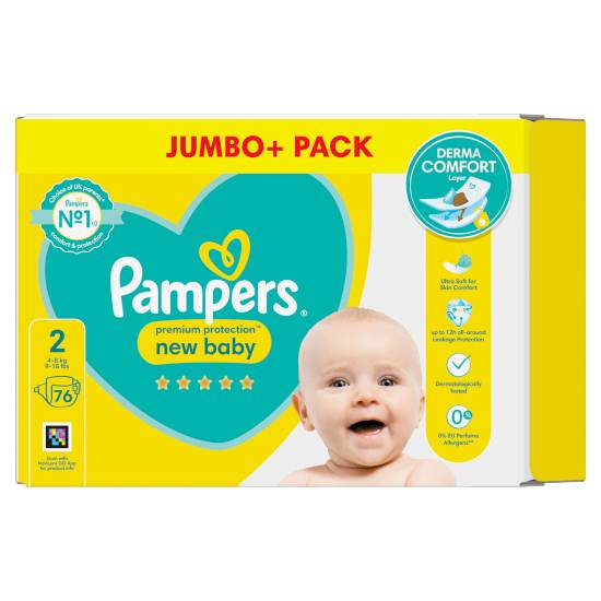 Pampers Premium Protection New Baby Diapers (size 2)