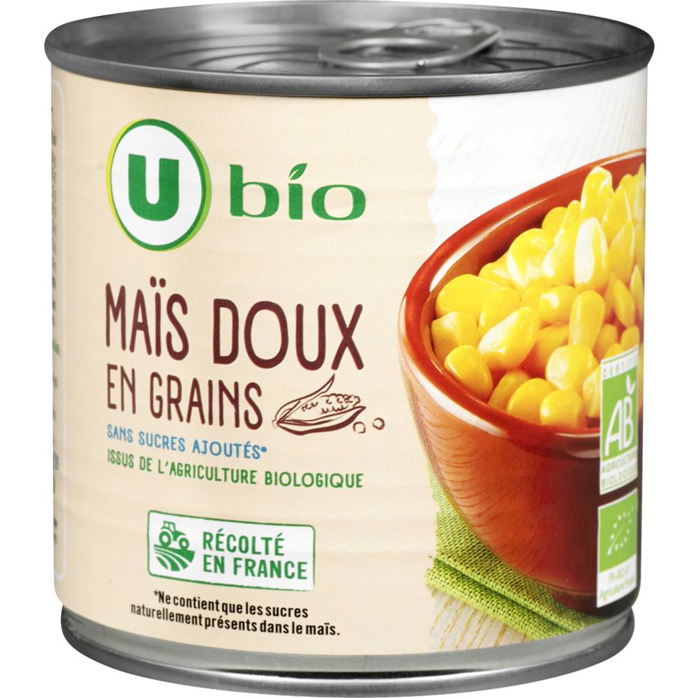 Les Produits U - Bio maïs doux en grains
