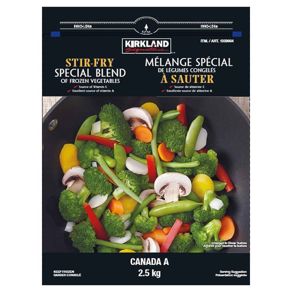 Kirkland Signature Frozen Stir-Fry Special Blend Vegetables, 2.5 Kg