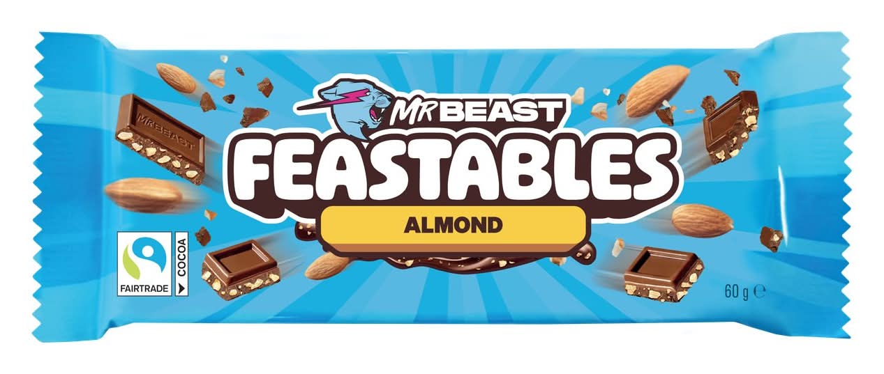 Feastables - Mr beast chocolat, amande (60g)
