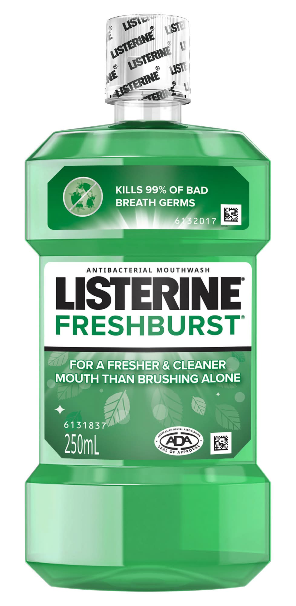 Listerine Antibacterial Mouthwash, Freshburst (250mL)