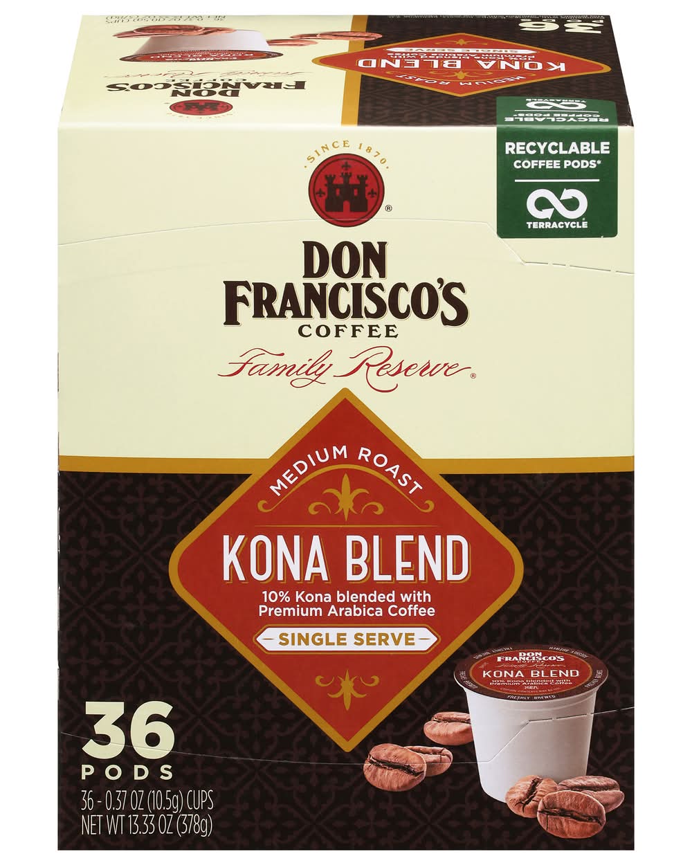 Don Francisco's Family Reserve Medium Roast Kona Blend Coffee (13.3 oz)