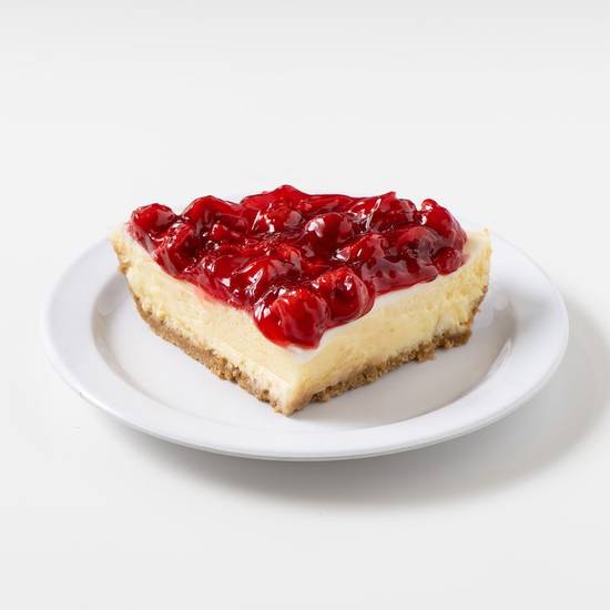 CHEESECAKE WITH CHERRY TOPPING PIE (SLICE)