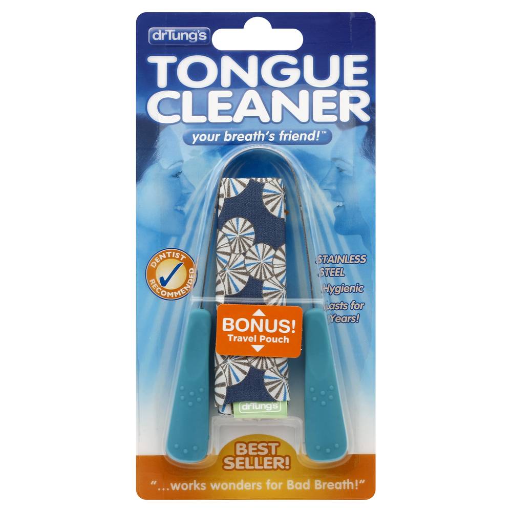 Dr. Tung's Stainless Steel Tongue Cleaner (1 cleaner)