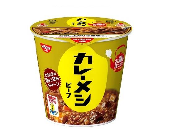 291711：日清 カレーメシ ビーフ 107G / Nisshin Curry Meshi Beef