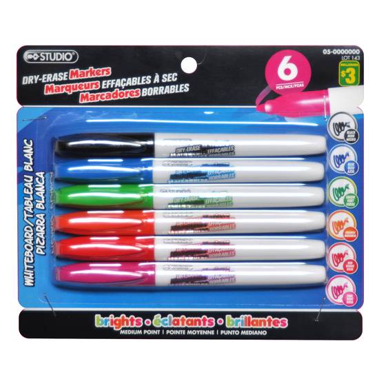 Fine Point Magnetic Dry Erase Marker for Kids Whiteboard Markers Capped Board Markers with Eraser Washable,12 Colors, Adult Unisex, Size: 12 Pack