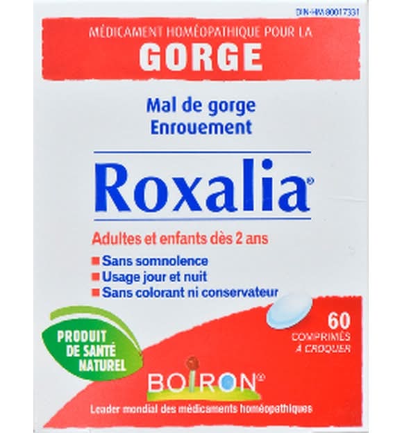 Boiron Roxalia Homeopathic Sore Throat Medicine (60 g)