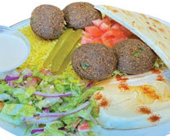 Falafel Plate with Rice