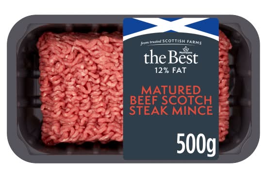 Morrisons The Best Fat Matured Scotch Minced Beef (500g)