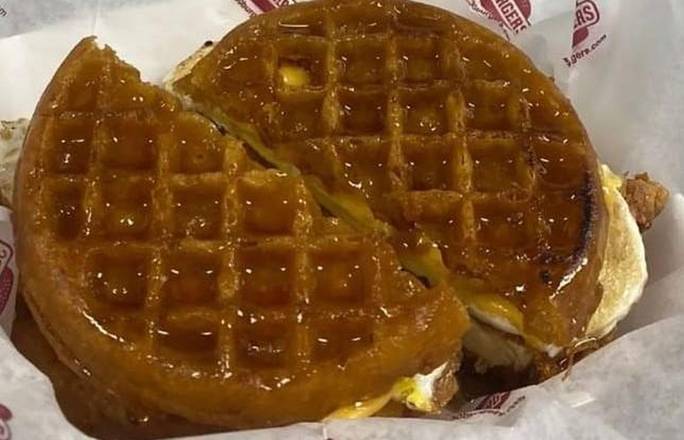 Chicken and Waffle Burger