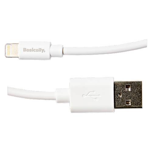 Basically, 6' Lightning To Usb-A Charging Cable (white)