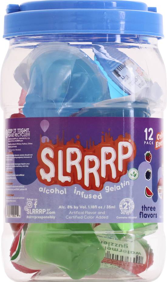 Slrrrp Alcohol Infused Gelatins (12 pack, 1.18 fl oz)