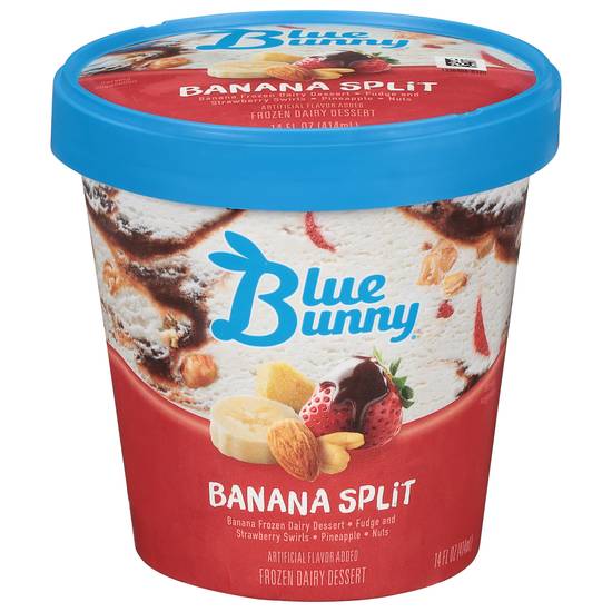 Blue Bunny Banana Split Frozen Dairy Dessert