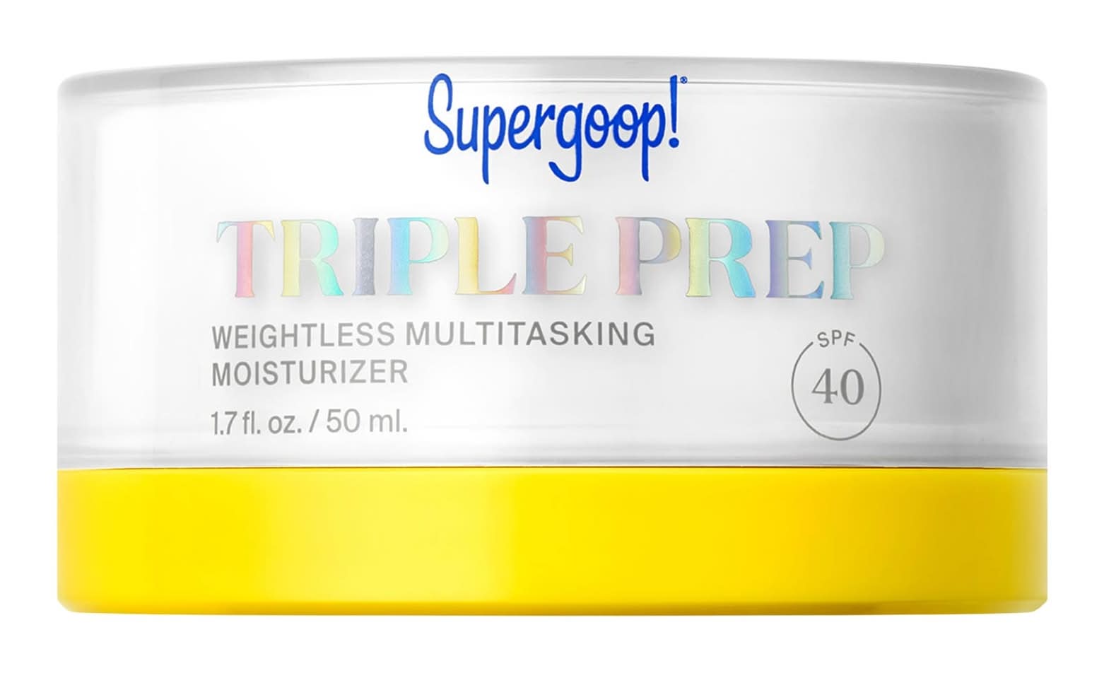 Supergoop! Triple Prep Weightless Multitasking Moisturizer SPF 40 Face Sunscreen 1.7 oz / 50 mL