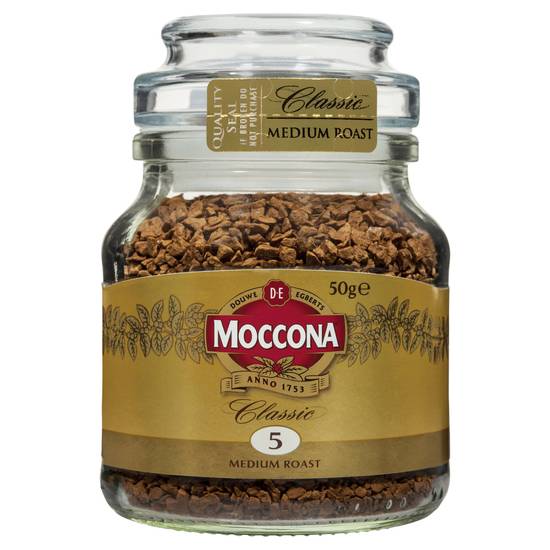 Moccona Freeze Dried Instant Coffee Classic Medium Roast 50g