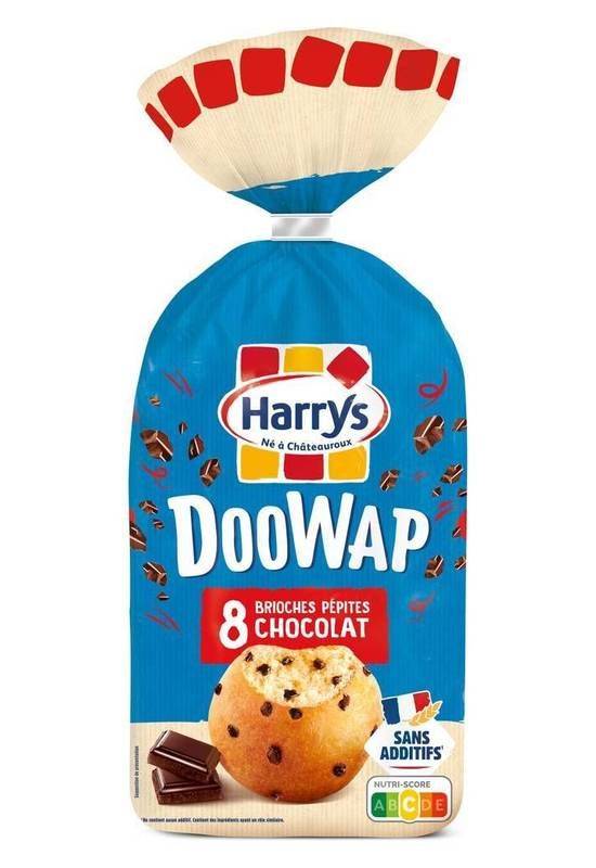 Harrys doowap brioches sans additifs aux pépites de chocolat (8 pcs)