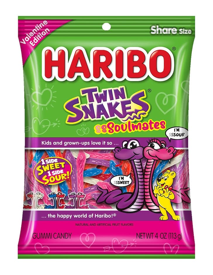 Haribo Twin Snakes Sweet And Sour Candies, 1-ct.