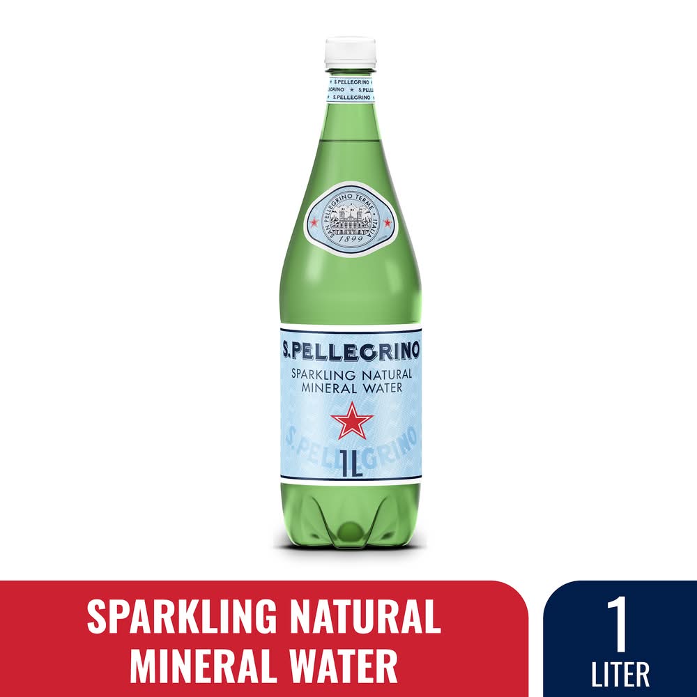 San Pellegrino Sparkling Natural Mineral Water (1 L)