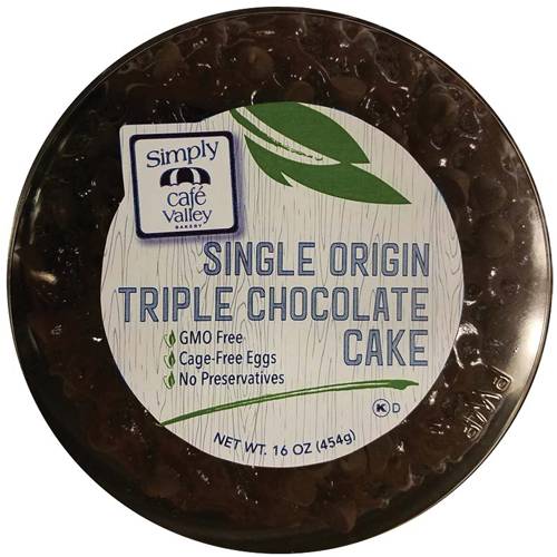 Cafe Valley Single Origin Triple Chocolate Cake