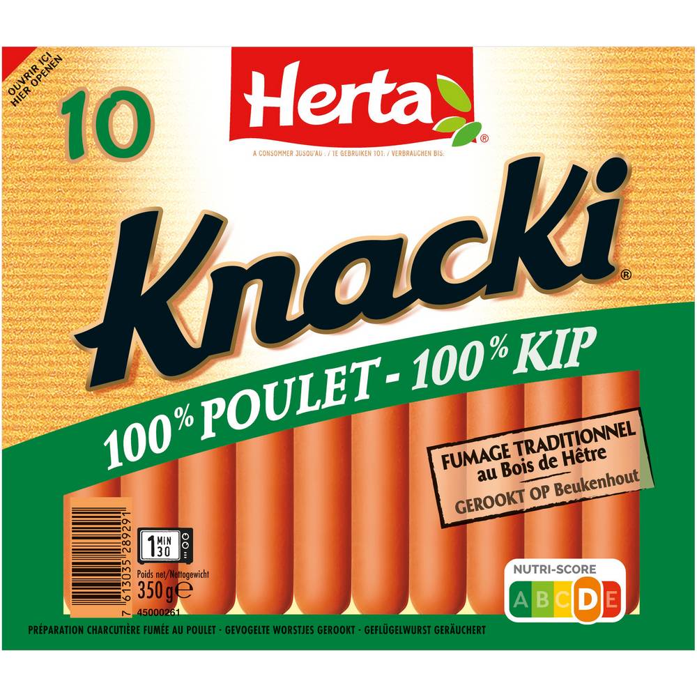 Herta - Knacki saucisses poulet (350g)