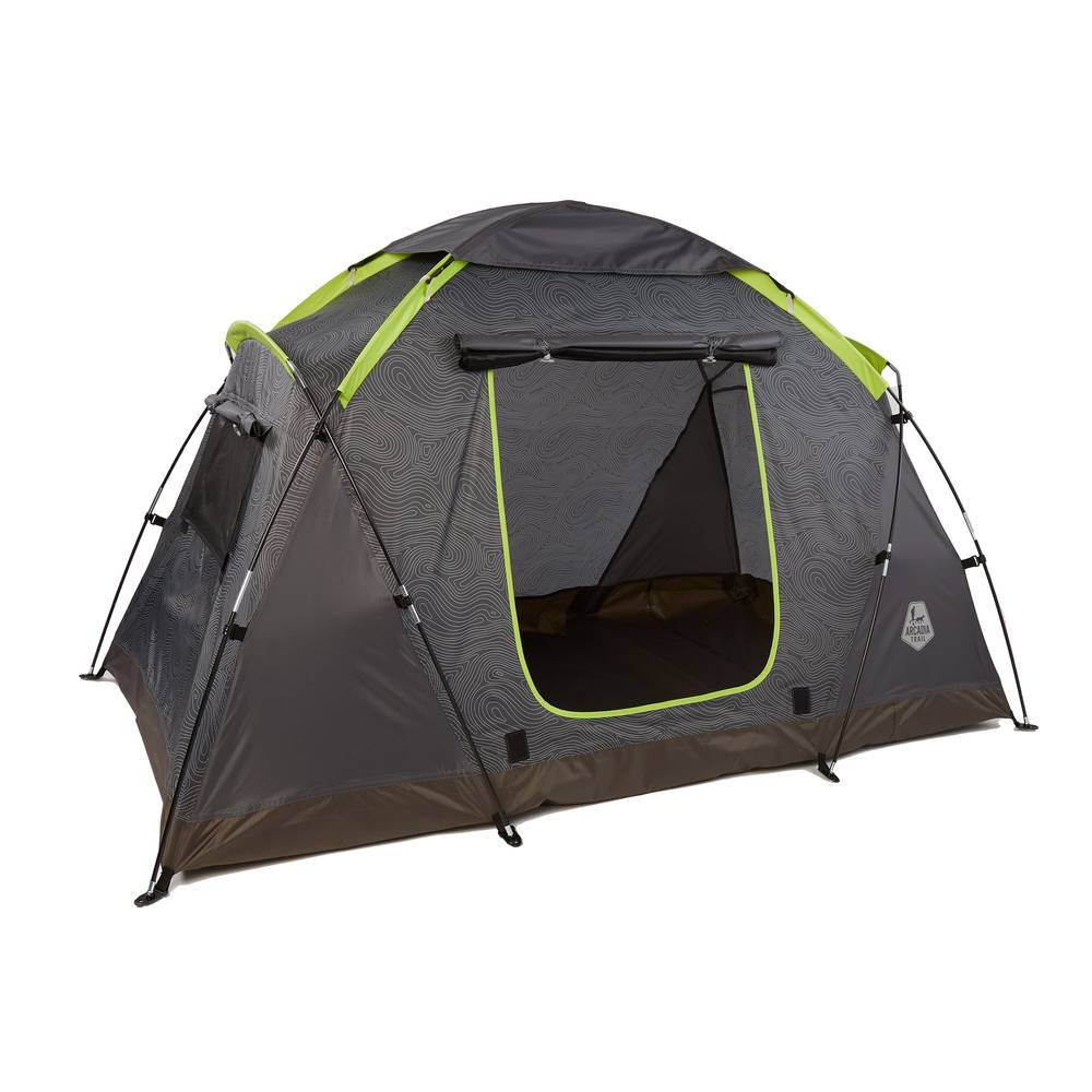 Arcadia Trail™ Outdoor Double Dog Shade Tent (Color: Charcoal, Size: 41.25\"L X 31.5\"W X 30\"H)