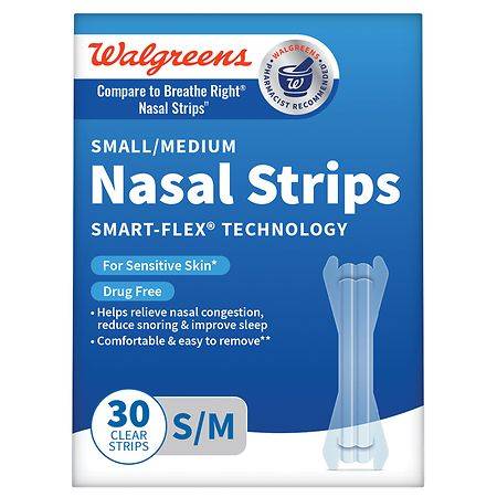 Walgreens Smart-Flex Small/Medium Nasal Strips