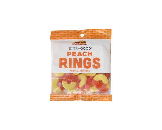 Order ExtraGood Peach Rings 4.75oz food online from Chevron Extramile store, Antioch on bringmethat.com